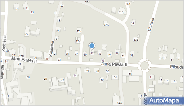 Sędziszów Małopolski, Jana Pawła II, 41, mapa Sędziszów Małopolski