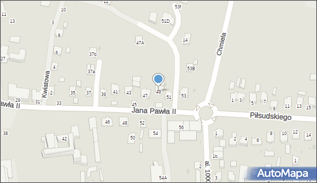 Sędziszów Małopolski, Jana Pawła II, 49, mapa Sędziszów Małopolski