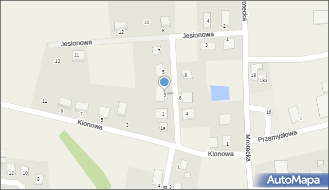 Sicienko, Jaworowa, 3, mapa Sicienko