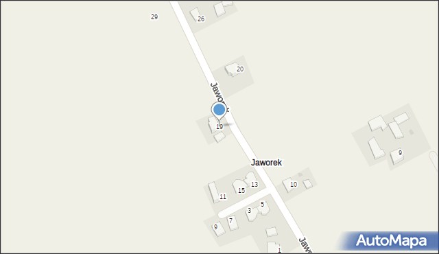 Sieborowice, Jaworek, 19, mapa Sieborowice