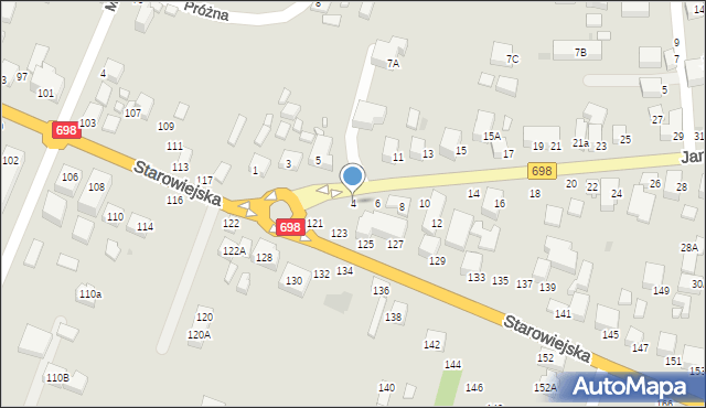 Siedlce, Janowska, 4, mapa Siedlce