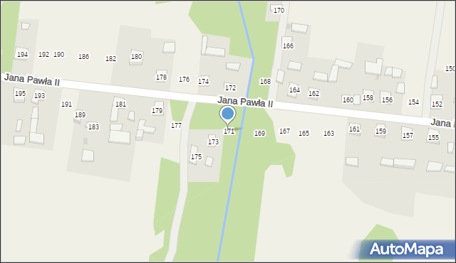 Siedlec Duży, Jana Pawła II, 171, mapa Siedlec Duży