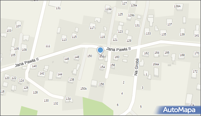 Siepraw, Jana Pawła II, 152, mapa Siepraw