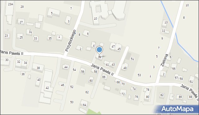Siepraw, Jana Pawła II, 39, mapa Siepraw