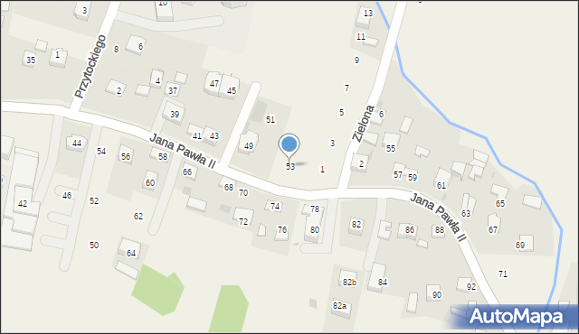 Siepraw, Jana Pawła II, 53, mapa Siepraw