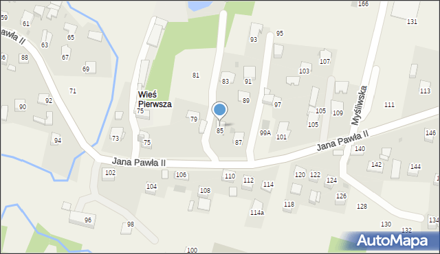Siepraw, Jana Pawła II, 85, mapa Siepraw