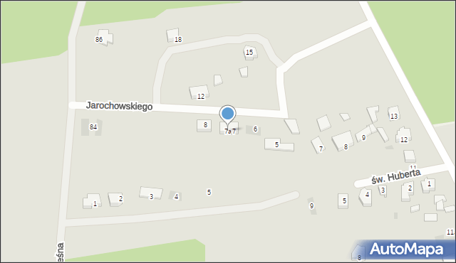 Sieraków, Jarochowskiego Antoniego, 7a, mapa Sieraków