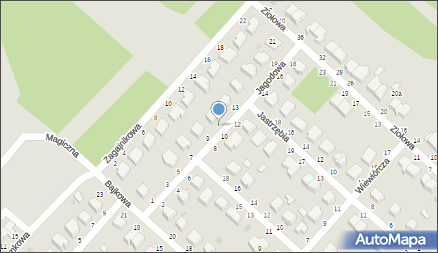 Skierniewice, Jagodowa, 11, mapa Skierniewic