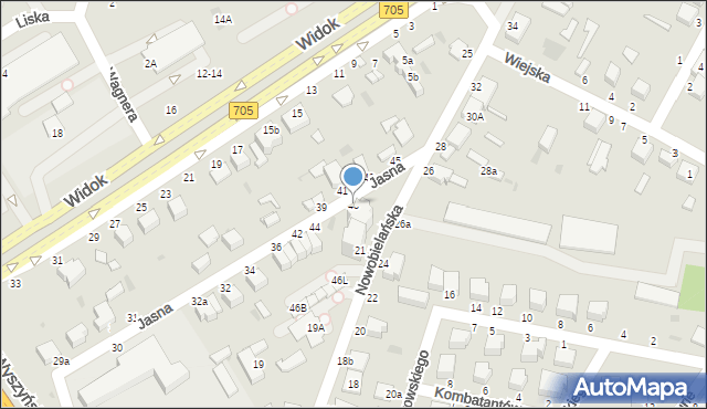 Skierniewice, Jasna, 48, mapa Skierniewic