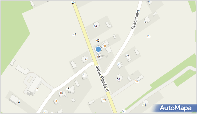 Skopanie, Jana Pawła II, 56, mapa Skopanie