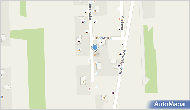 Skotniki, Janowska, 8, mapa Skotniki