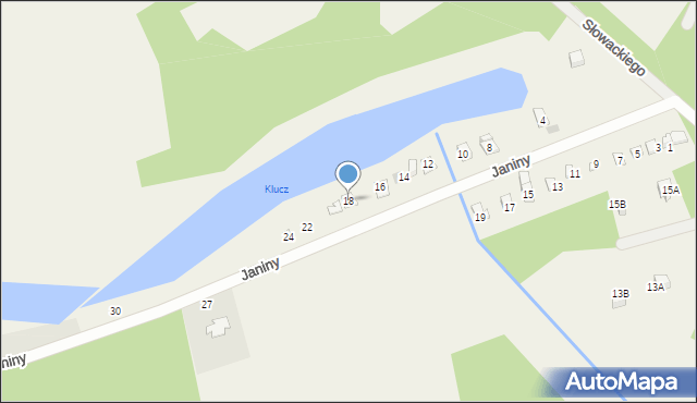 Skrzeszew, Janiny, 18, mapa Skrzeszew