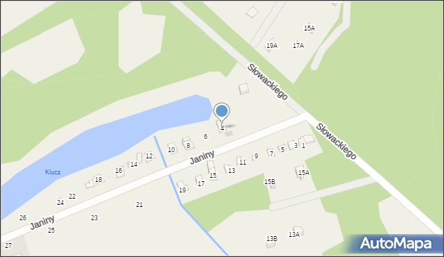 Skrzeszew, Janiny, 4, mapa Skrzeszew