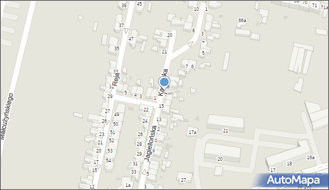 Słupsk, Jagiellońska, 17, mapa Słupska