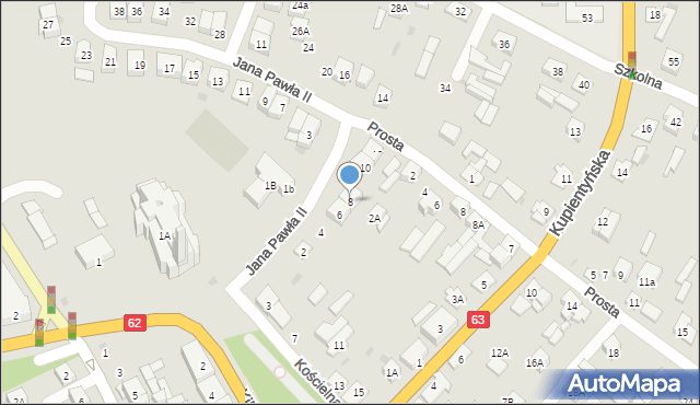 Sokołów Podlaski, Jana Pawła II, 8, mapa Sokołów Podlaski