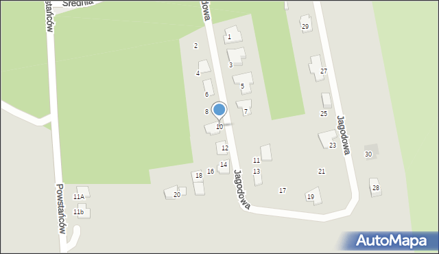 Solec Kujawski, Jagodowa, 10, mapa Solec Kujawski