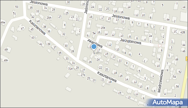 Solec Kujawski, Jaśminowa, 7, mapa Solec Kujawski