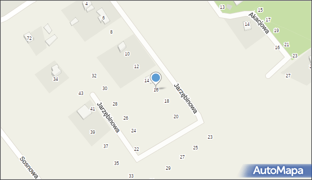 Sopieszyno, Jarzębinowa, 16, mapa Sopieszyno