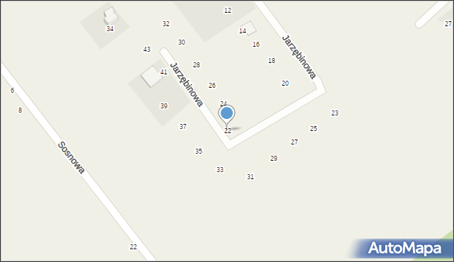 Sopieszyno, Jarzębinowa, 22, mapa Sopieszyno