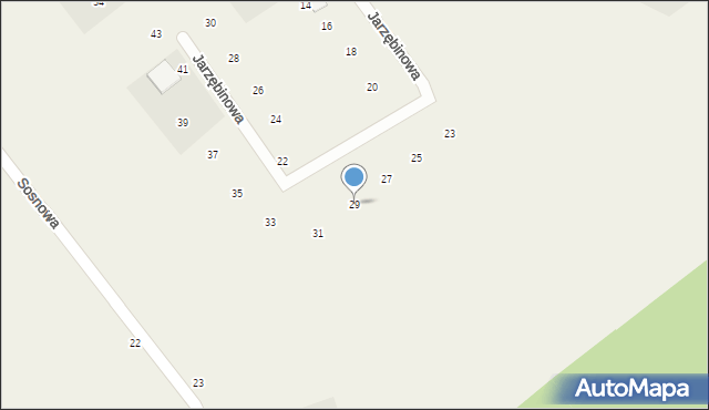 Sopieszyno, Jarzębinowa, 29, mapa Sopieszyno