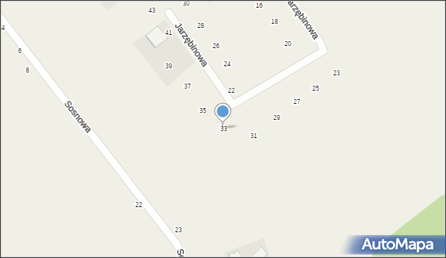 Sopieszyno, Jarzębinowa, 33, mapa Sopieszyno