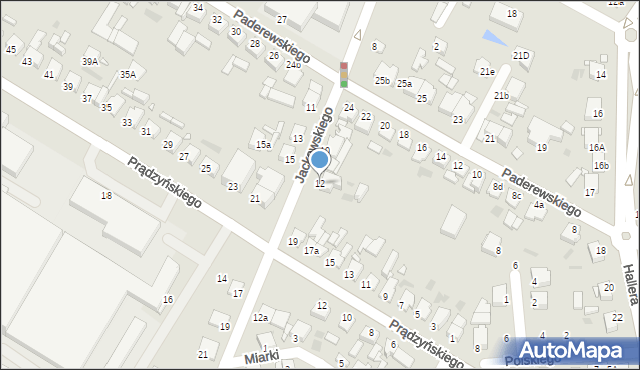 Środa Wielkopolska, Jackowskiego Maksymiliana, 12, mapa Środa Wielkopolska