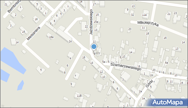 Środa Wielkopolska, Jażdżewskiego Ludwika, ks., 9, mapa Środa Wielkopolska