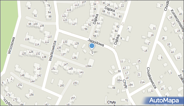 Stalowa Wola, Jagodowa, 2, mapa Stalowa Wola