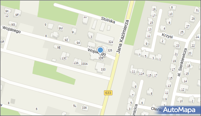 Stanisławów Pierwszy, Jana Kazimierza, 328, mapa Stanisławów Pierwszy