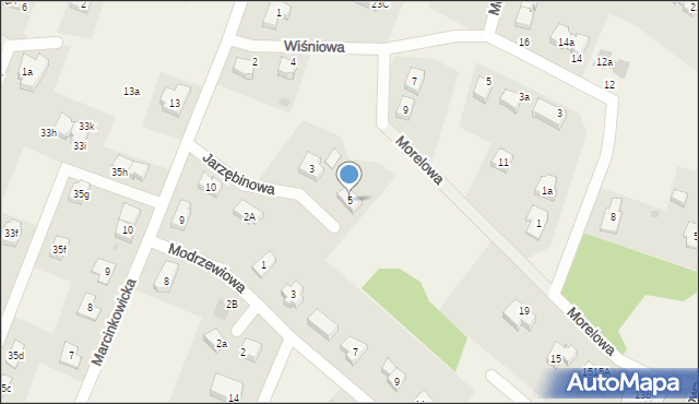 Stanowice, Jarzębinowa, 5, mapa Stanowice