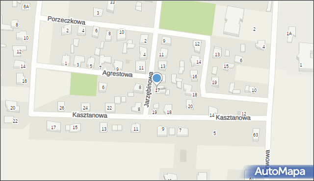 Stare Miasto, Jarzębinowa, 17, mapa Stare Miasto