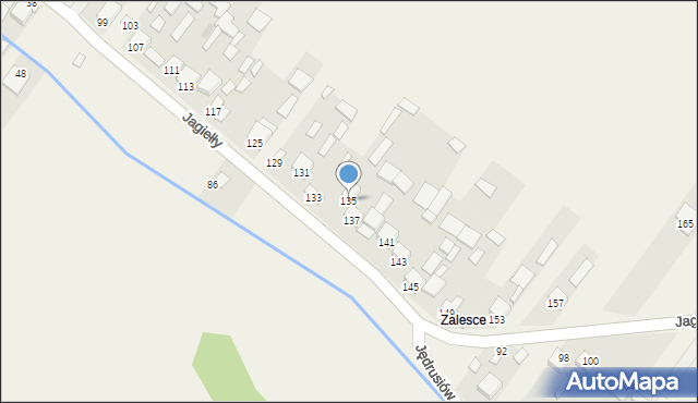 Strzegom, Jagiełły Jana, ks., 135, mapa Strzegom