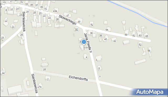 Strzeleczki, Jana Pawła II, 2, mapa Strzeleczki