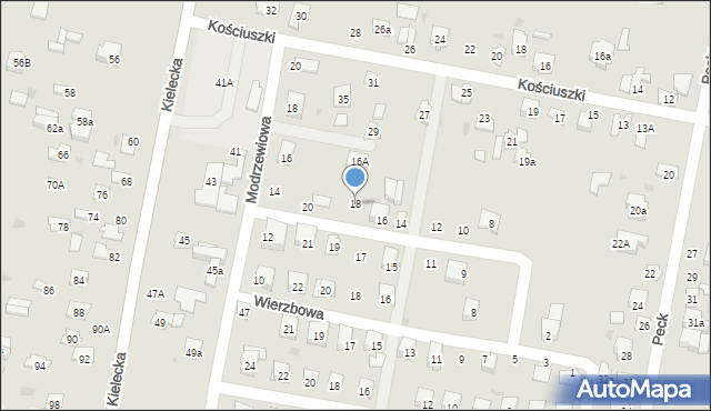 Suchedniów, Jałowcowa, 18, mapa Suchedniów