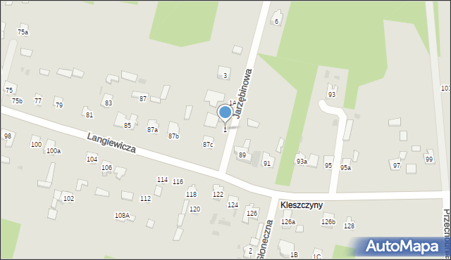 Suchedniów, Jarzębinowa, 1, mapa Suchedniów