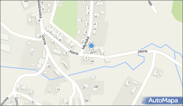 Sulików, Jasna, 2A, mapa Sulików