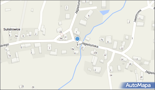 Sulistrowice, Jagiellońska, 8, mapa Sulistrowice