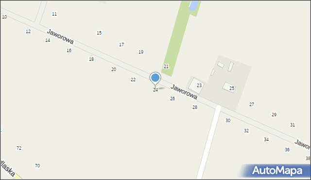 Suszno, Jaworowa, 24, mapa Suszno