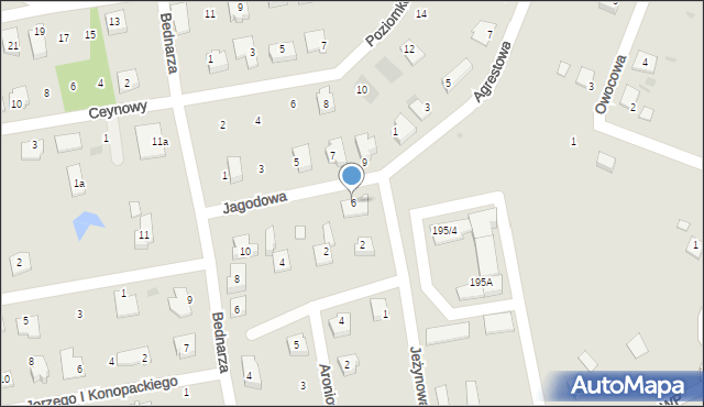 Świecie, Jagodowa, 6, mapa Świecie