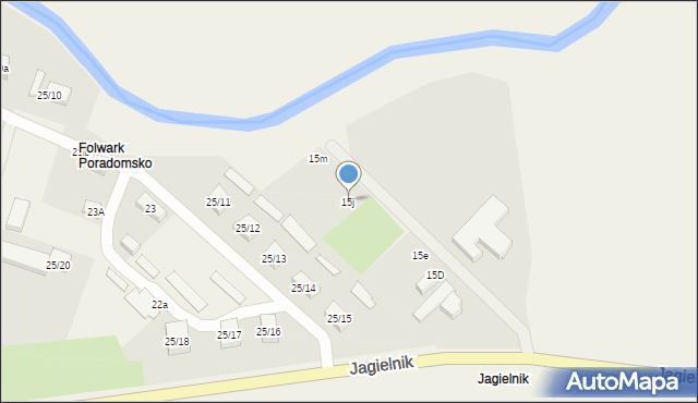 Święty Wojciech, Jagielnik, 15j, mapa Święty Wojciech