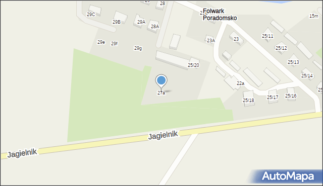 Święty Wojciech, Jagielnik, 27a, mapa Święty Wojciech