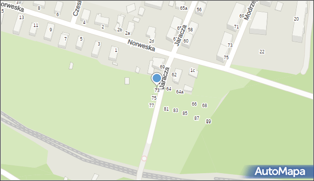 Świnoujście, Jaracza Stefana, 73, mapa Świnoujście