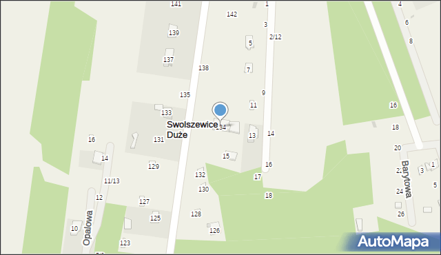 Swolszewice Duże, Jana Pawła II, 134, mapa Swolszewice Duże