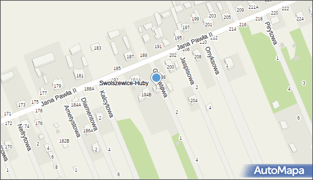 Swolszewice Duże, Jana Pawła II, 196A, mapa Swolszewice Duże