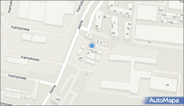 Szczecin, Jasna, 15, mapa Szczecina