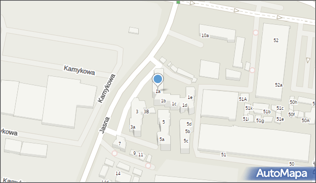 Szczecin, Jasna, 1a, mapa Szczecina