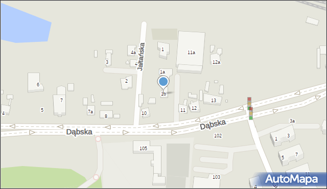 Szczecin, Jałtańska, 1b, mapa Szczecina