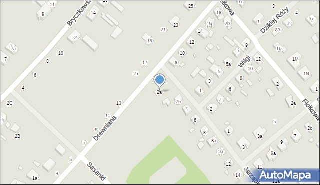 Szczecin, Jarząbków, 2a, mapa Szczecina