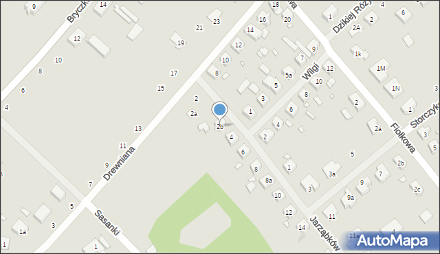 Szczecin, Jarząbków, 2b, mapa Szczecina