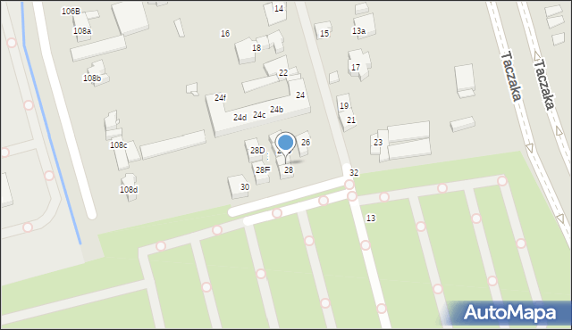 Szczecin, Janka Muzykanta, 28A, mapa Szczecina